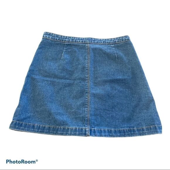 Brandy Melville Cotton Blue Denim Mini Skirt M - Picture 6 of 7